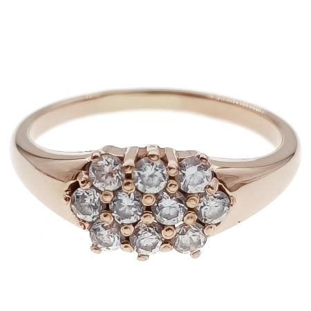 Кольцо из золота 585 пробы с фианитом