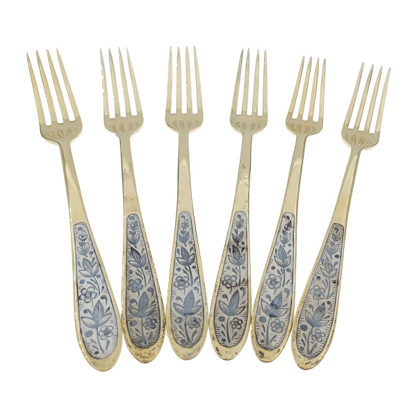 Вилка из серебра 875 пробы