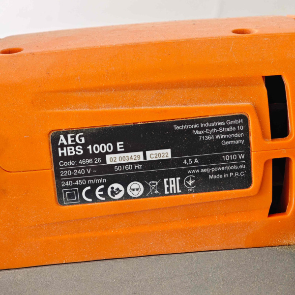 Шлифмашина AEG hbs 1000e 