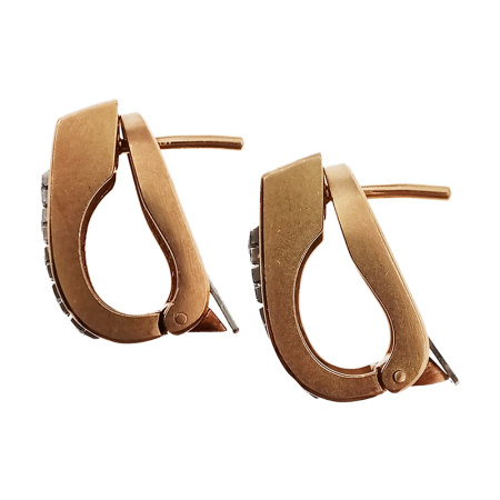 Серьги из золота 750 пробы с бриллиантами