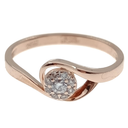 Кольцо из золота 585 пробы с бриллиантами