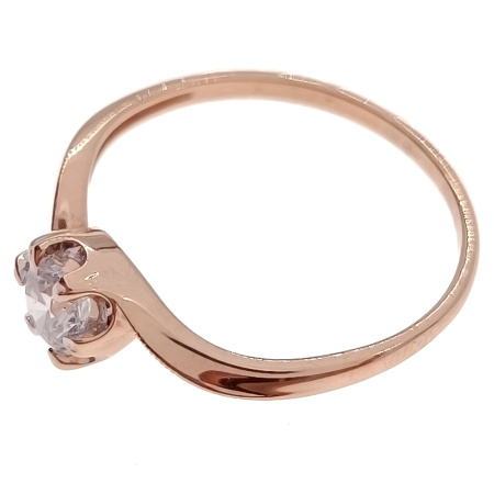 Кольцо из золота 585 пробы с фианитом