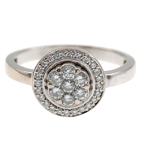 Кольцо из золота 750 пробы с бриллиантами